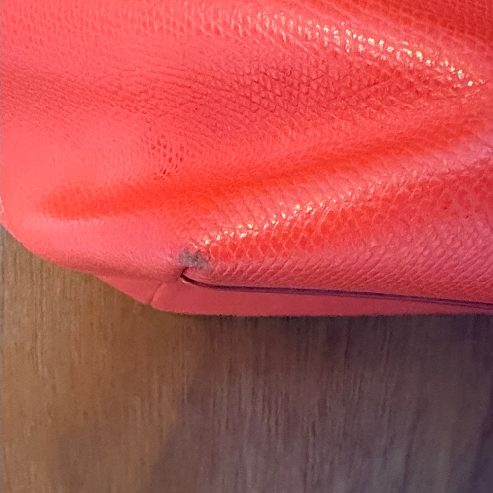 Coach Vibrant Orange Leather Tote - Picture 2 of 4